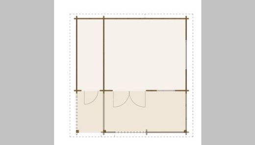 Blockhaus Heppenheim 400 x 350 + VT + AN