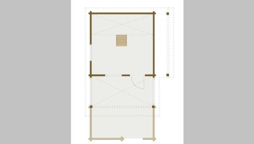 Blockhaus Dunblane 404 x 400 + VT, SD