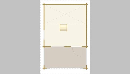 Blockhaus Falkland 400 x 400 + 200 VT