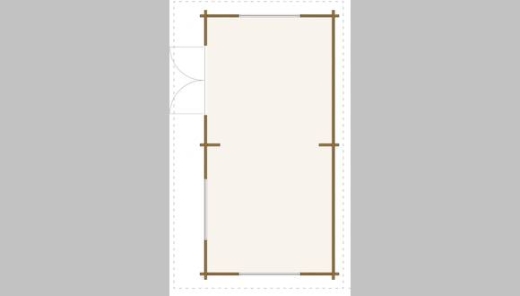 Blockhaus Lana 600x300 + 70 VD