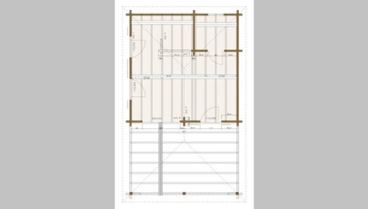 Blockhaus Turin 600x600 + 400 VT