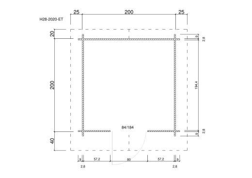 Gartenhäuser H28-2020-ET
