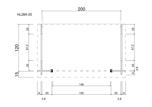 Gartenhäuser HL28A-20