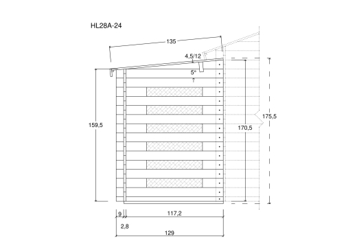 Gartenhäuser HL28A-24