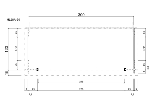 Gartenhäuser HL28A-30
