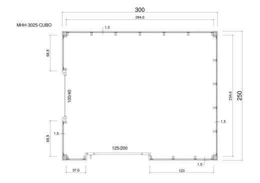 Gartenhäuser MHH-3025-CUBO
