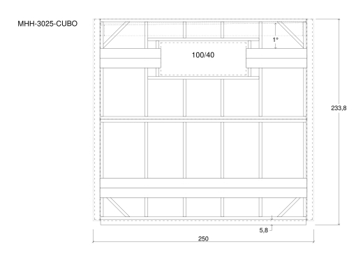 Gartenhäuser MHH-3025-CUBO