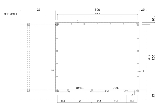 Gartenhäuser MHH-3025-P