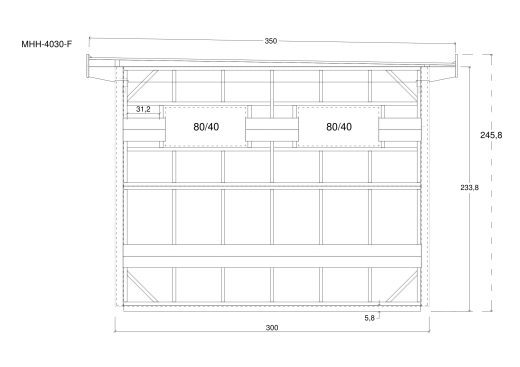 Gartenhäuser MHH-4030-F