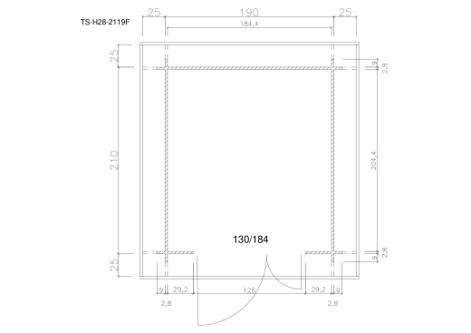 Gartenhäuser TS-H28-2119F