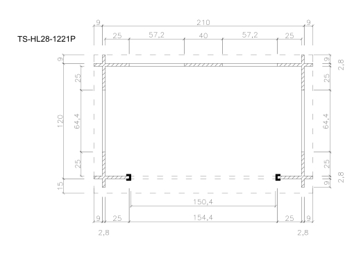 Gartenhäuser TS-HL28-1221P