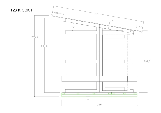 Gartenhäuser 123 KIOSK P