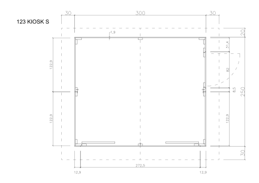 Gartenhäuser 123 KIOSK S