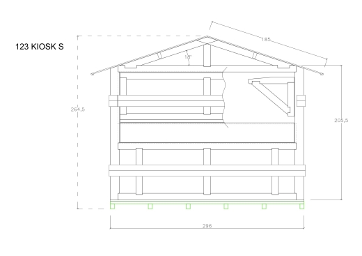 Gartenhäuser 123 KIOSK S